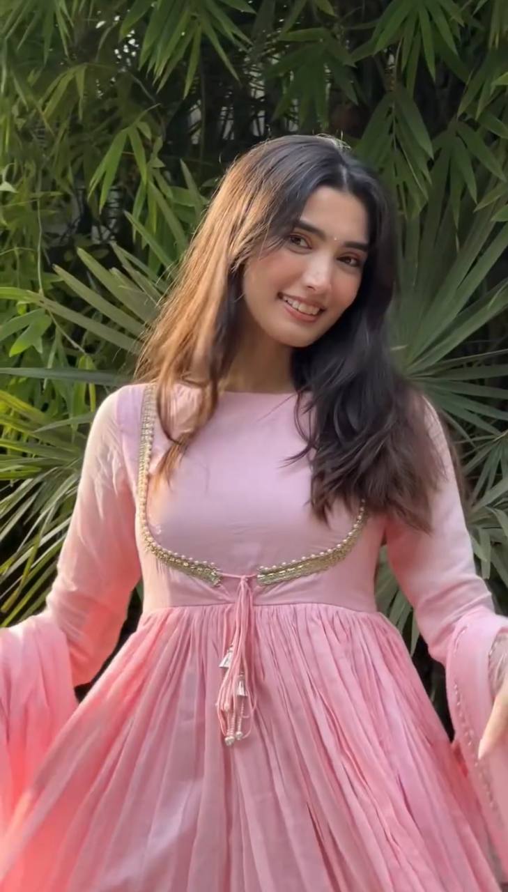 The Sovereign Rosewater Flared Anarkali